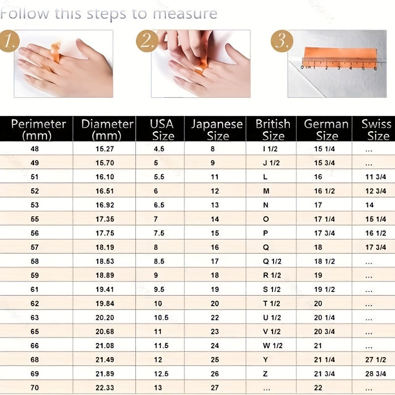 Luxury Zircon Ring Women's Jewelry Anniversary Wedding Gift