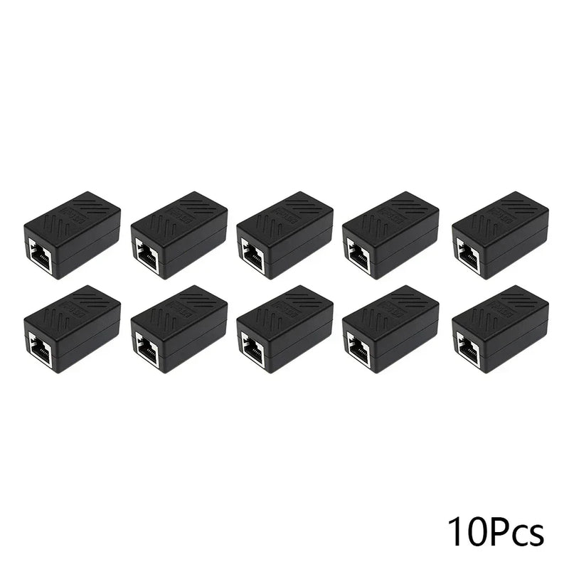 5/10/20Pcs RJ45 Coupler Ethernet Cable Coupler LAN Connector Cat7 Cat6 Cat5e Ethernet Cable Extender Adapter Female to Female