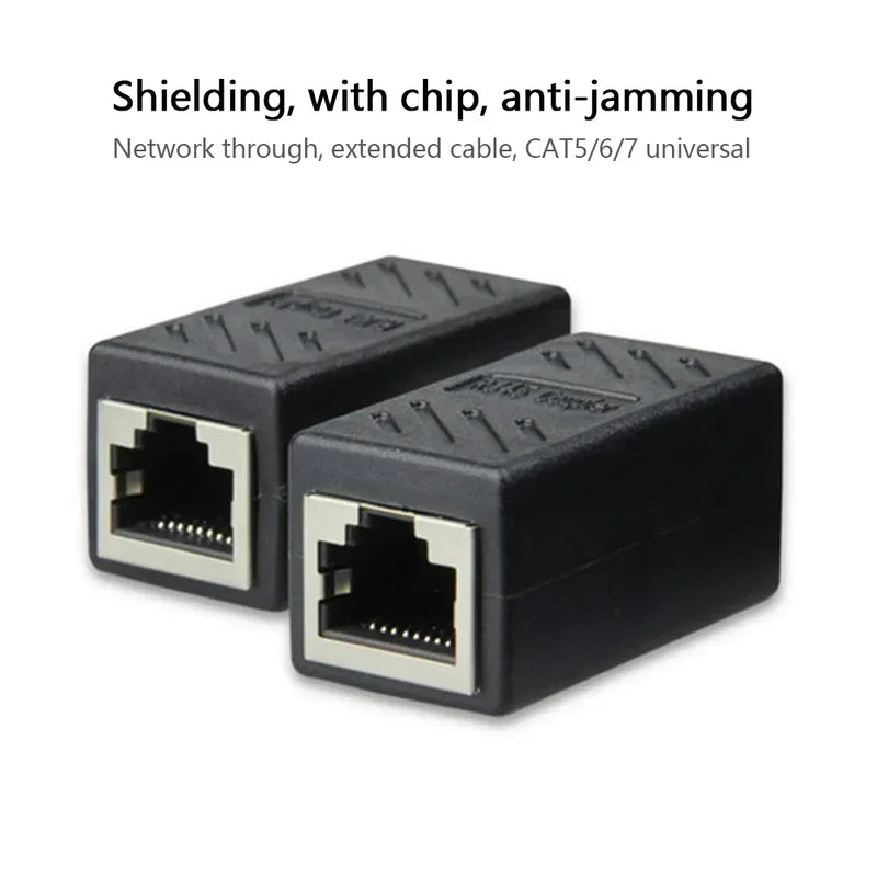 5/10/20Pcs RJ45 Coupler Ethernet Cable Coupler LAN Connector Cat7 Cat6 Cat5e Ethernet Cable Extender Adapter Female to Female