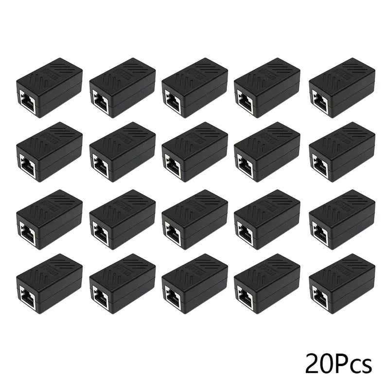 5/10/20Pcs RJ45 Coupler Ethernet Cable Coupler LAN Connector Cat7 Cat6 Cat5e Ethernet Cable Extender Adapter Female to Female